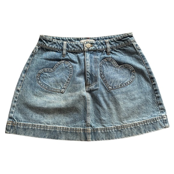 Alice+Olivia A-Line Denim Skirt Size 27 - Picture 1 of 4